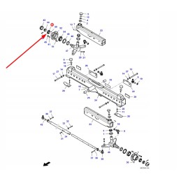 6248416m91 galinės varančiosios ašies rato guolis