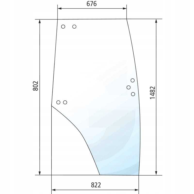 Zetor langas, kairės durys, kairės durys 53369088