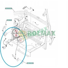 New Holland T4 lifto valdymo trosas 4754114