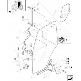 Durų rankena new Holland t3000 87290443 cnh