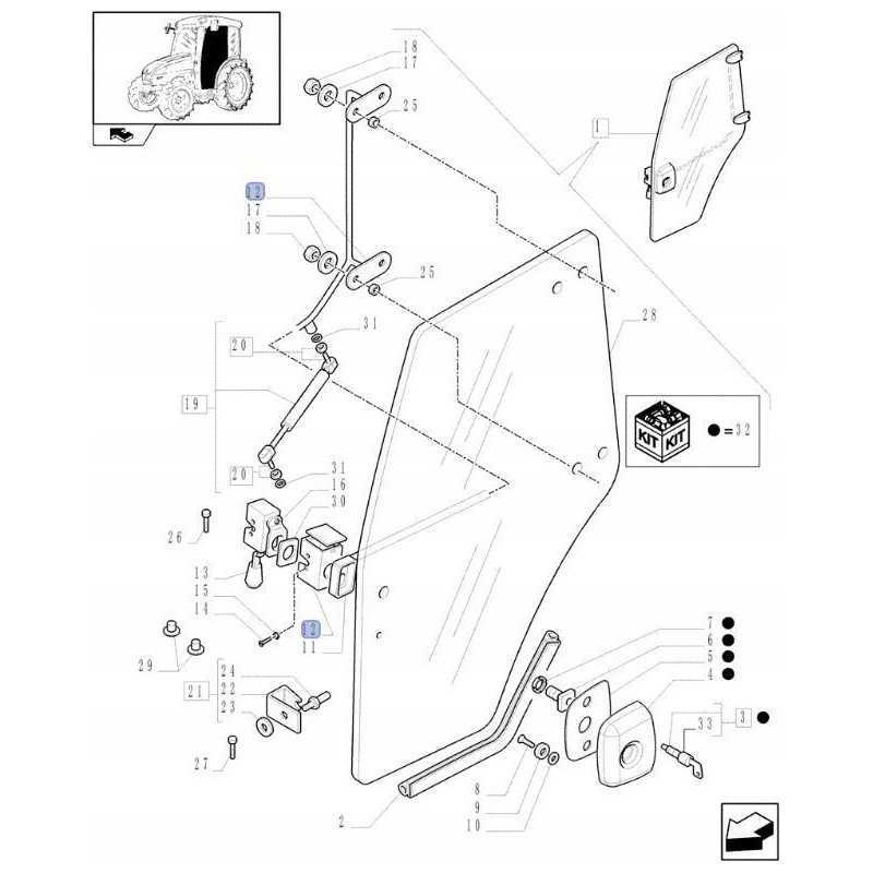 Durų rankena new Holland t3000 87290443 cnh