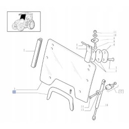 New Holland T3000 dangtelis 9977873 cnh