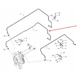 P5s37601053 hidraulinės sankabos trosas