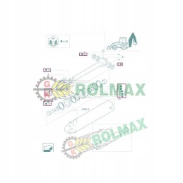 New Holland LB 858025 cilindro sandarinimo komplektas