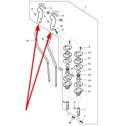 V34187000 pavarų svirties rankena