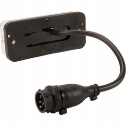 Stačiakampis kombinuotas galinis žibintas 5 kontaktų LED 12 24v