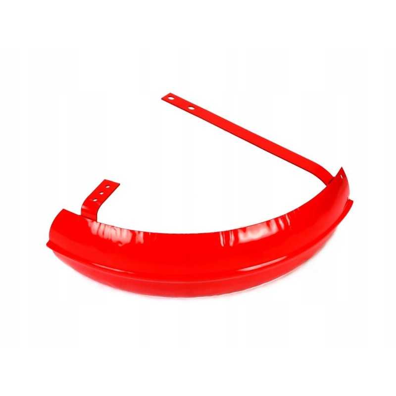 Priekinis kairysis sparnas, raudonas, dažytas milteliniu būdu