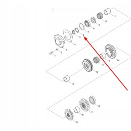 Gbt858 24 guolių poveržlė mb5