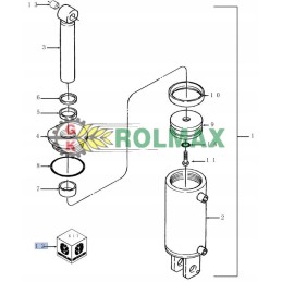 New Holland CNH 8653940 cilindro sandarinimo komplektas