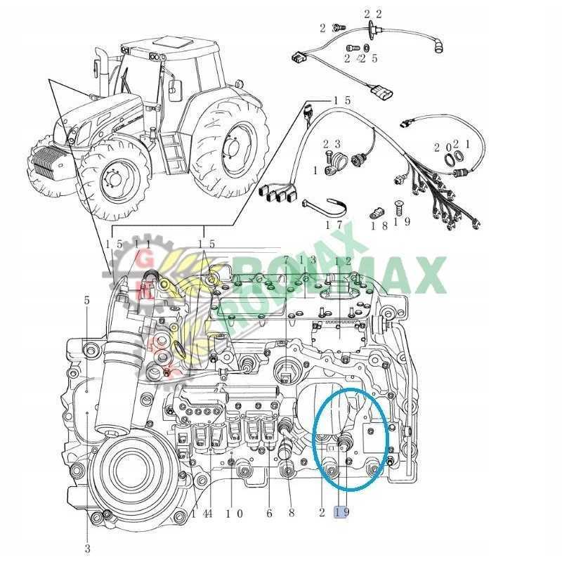 New Holland Case Steyr CVT jutiklis 192300711001