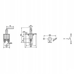 Hebel cobo akumuliatoriaus pagrindinis jungiklis
