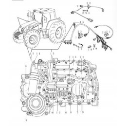 Jutiklis new Holland case steyr cvt 192300711001 cn