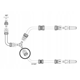 Greita jungtis 1 2 be vandens stabdžio teger moto