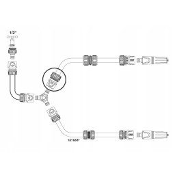 Greita jungtis 3 4 be vandens stabdžio teger moto