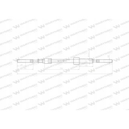 Sankabos trosas l 1060mm 750mm 69112105