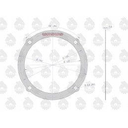 Galutinių pavaros tarpiklių rinkinys 50528020 50