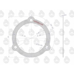 Galutinių pavaros tarpiklių rinkinys 50528020 50