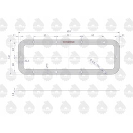 Galutinių pavaros tarpiklių rinkinys 50528020 50