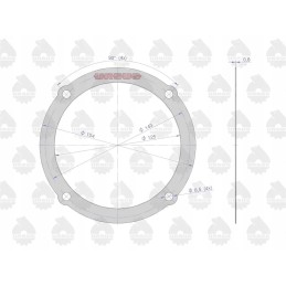 Galutinių pavaros tarpiklių rinkinys 50528020 50