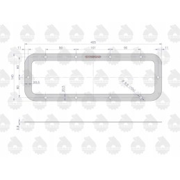 Galutinių pavaros tarpiklių rinkinys 50528020 50