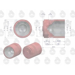 3 žiedų pakėlimo stūmoklis mf 3 originalus urs