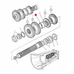 Tarpinė rankovė massey ferguson 3583967m2 org