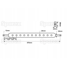 2 kategorijos grąžulas, skylės numeris 9 975 mm