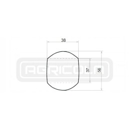 Apatinės svirties rutulys BK 56x37x38 cat2 3 hidrolideris