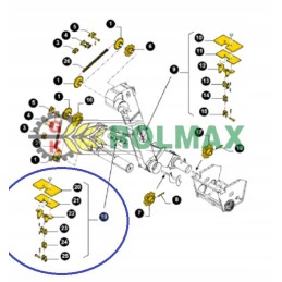 New Holland tc 47961236 cnh grandinė