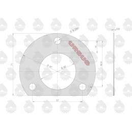 Užrakto svirties dangtelio tarpinė krazelit 0 8mm z