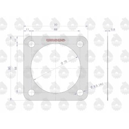 Dėžutės dangtelio tarpinė krazelitas 0 8mm c 385 p