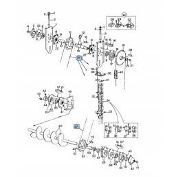 New Holland 8000 grūdų tiekimo grandinė 80393697
