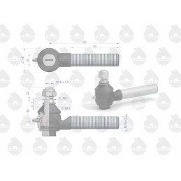 Rutulinis šarnyras II su veržle 46635070 5