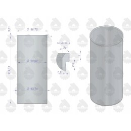 Raw mf3 variklio įvorė, originalus ursus