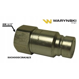 Sausai nupjaunama greitoji jungtis, 1-2 sriegių kištukas