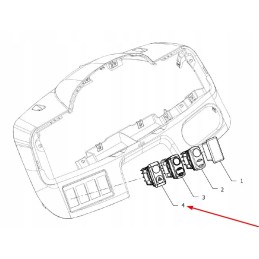 P5s48101008 avarinių žibintų jungiklis