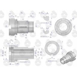 Išorinis siurblio pavaros velenas C 385 originalus Ursus