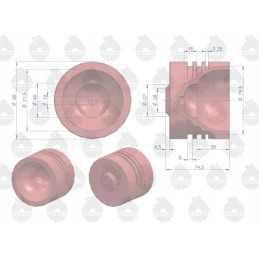 Kėlimo cilindro stūmoklis 67118008 zetor originalus