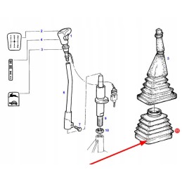 822100090090 pavarų svirties dangtis