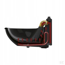 Šildoma ketaus gertuvė 111 su vamzdžio vožtuvu