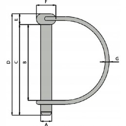Vamzdinis kaištis 8 x 60 mm