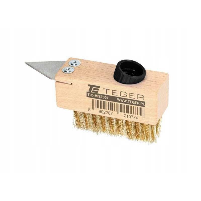 Šepetys grindinio akmenims valyti grandikliu