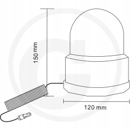 Blykstės įspėjamoji lemputė 12vlbh11