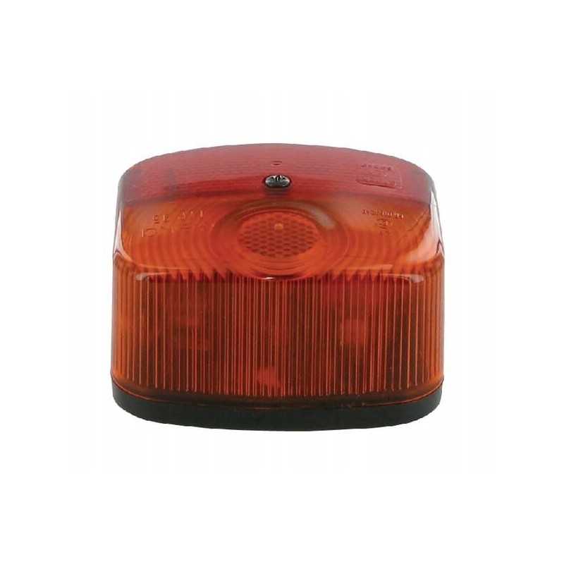 Galinis kairysis žibintas, kvadratinis, 12v, oranžinis