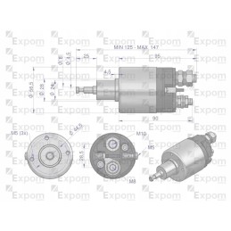 Starterio jungiklis su pavara 91