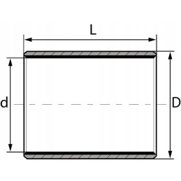Lengvojo guolio įvorė zb pbm 60 x 90 mm