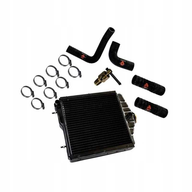 Sustiprintas radiatorius su 360 vamzdžių ir čiaupu