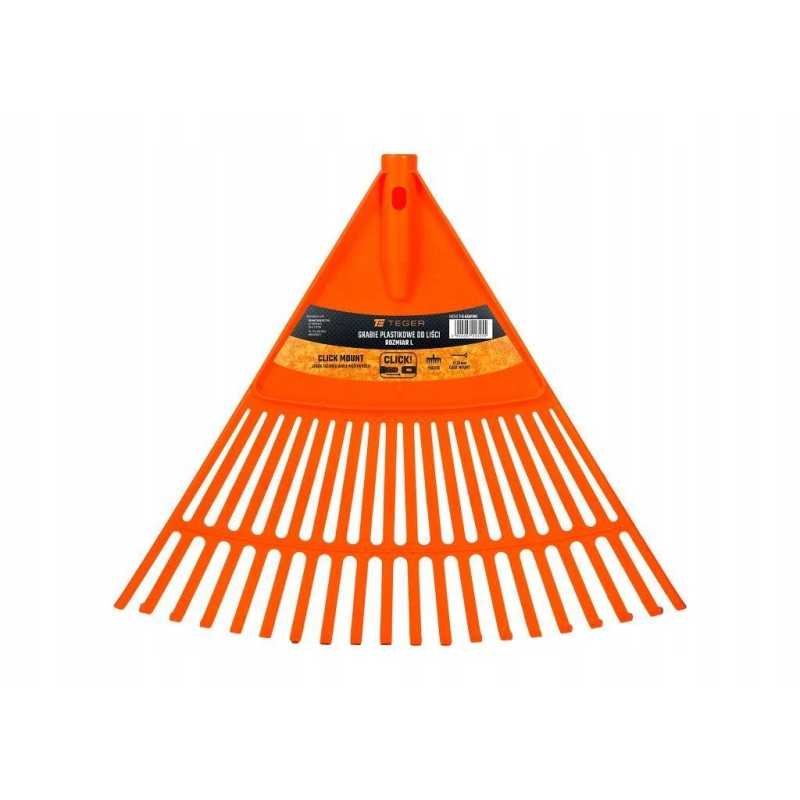 Plastikinis lapų grėblys, L dydis, klijuojamas