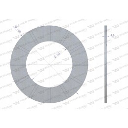 Frikcinės sankabos pamušalas 150x90x4 8 Warynski