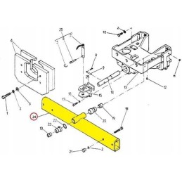Plokščia priekinė ašis c 360